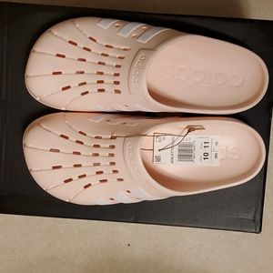 Pink Adidas Clogs. Size 10/11. New with tags.